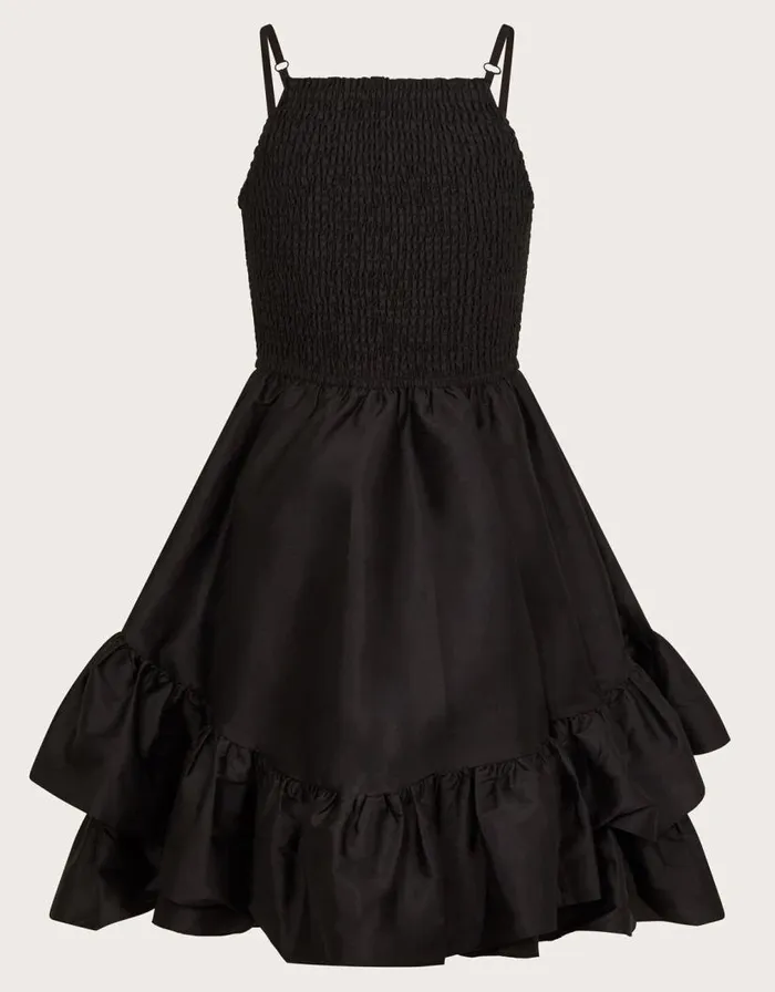 Monsoon Clariska Smocked Taffeta Prom Dress Black Children Dresses Monsoon Clariska Smocked Taffeta Prom Dress Black Children Dresses