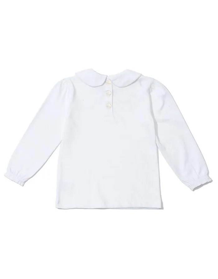 Monsoon Dotty Dungarees Peter Pan Collar Top White Children Tops and Tshirts Monsoon Dotty Dungarees Peter Pan Collar Top White Children Tops and Tshirts