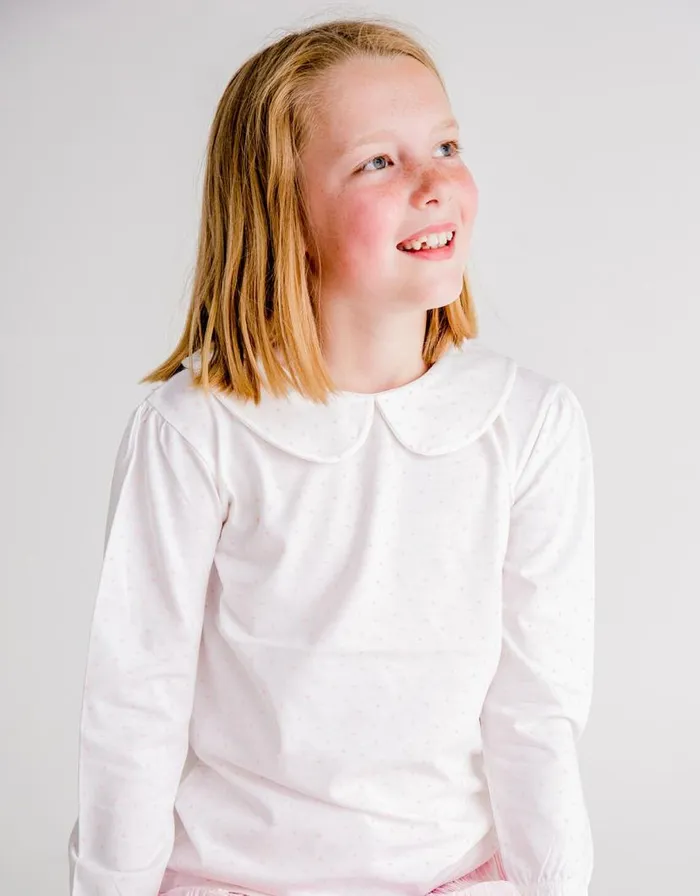 Monsoon Dotty Dungarees Peter Pan Collar Top White Children Tops and Tshirts Monsoon Dotty Dungarees Peter Pan Collar Top White Children Tops and Tshirts