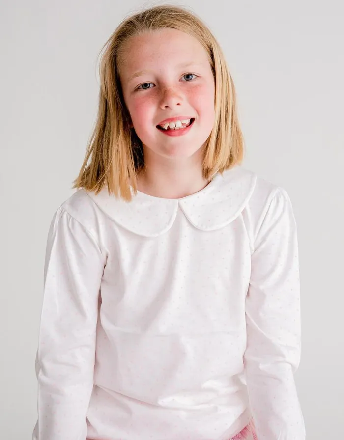 Monsoon Dotty Dungarees Peter Pan Collar Top White Children Tops and Tshirts Monsoon Dotty Dungarees Peter Pan Collar Top White Children Tops and Tshirts