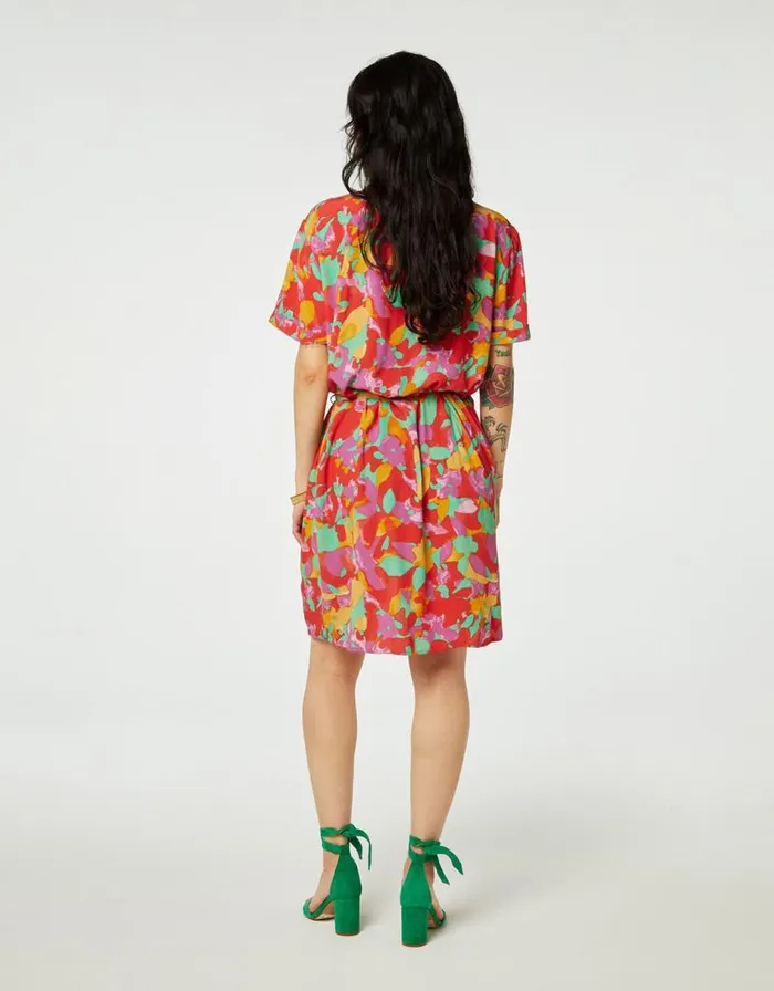 Monsoon Fabienne Chapot Floral Short Dress Orange Women Summer Dresses Monsoon Fabienne Chapot Floral Short Dress Orange Women Summer Dresses