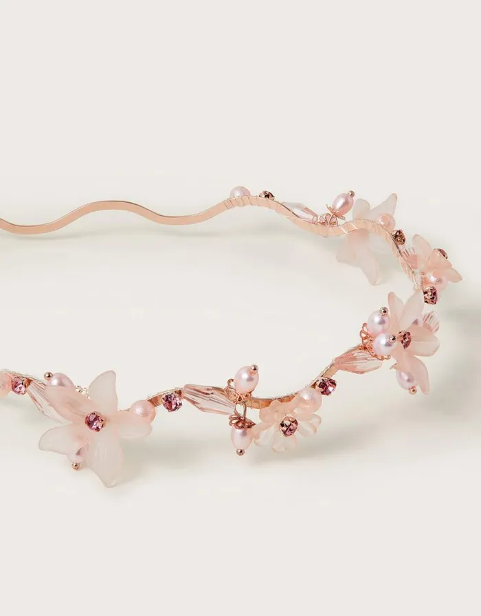 Monsoon Frosted Flower Wavy Headband Children Girls039 Hair Accessories Monsoon Frosted Flower Wavy Headband Children Girls039 Hair Accessories