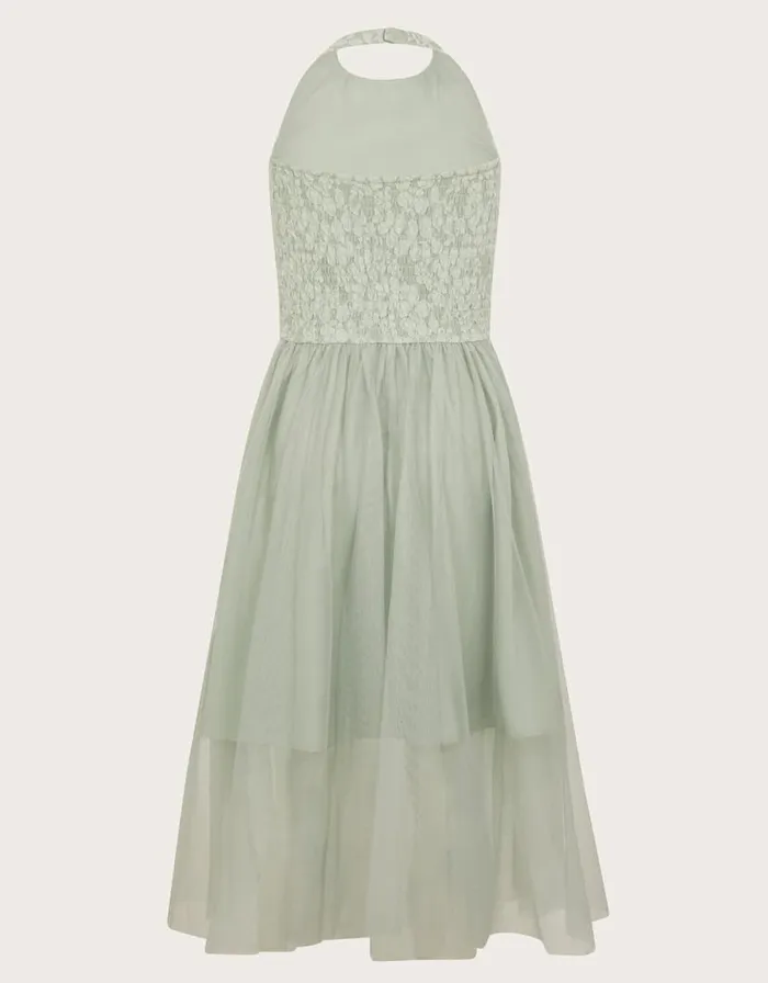 Monsoon Hayley Halter Lace Prom Dress Green Children Prom Dresses and Shoes Monsoon Hayley Halter Lace Prom Dress Green Children Prom Dresses and Shoes