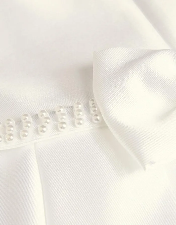 Monsoon Henrietta Pearl Belt Dress White Children Dresses Monsoon Henrietta Pearl Belt Dress White Children Dresses