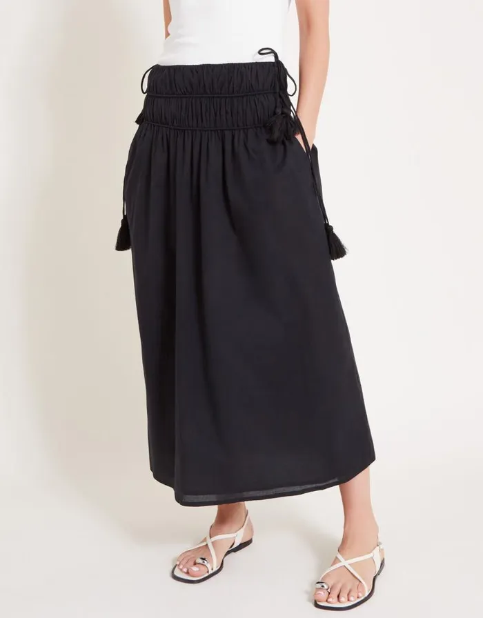 Monsoon Jade Maxi Skirt Black Women Skirts