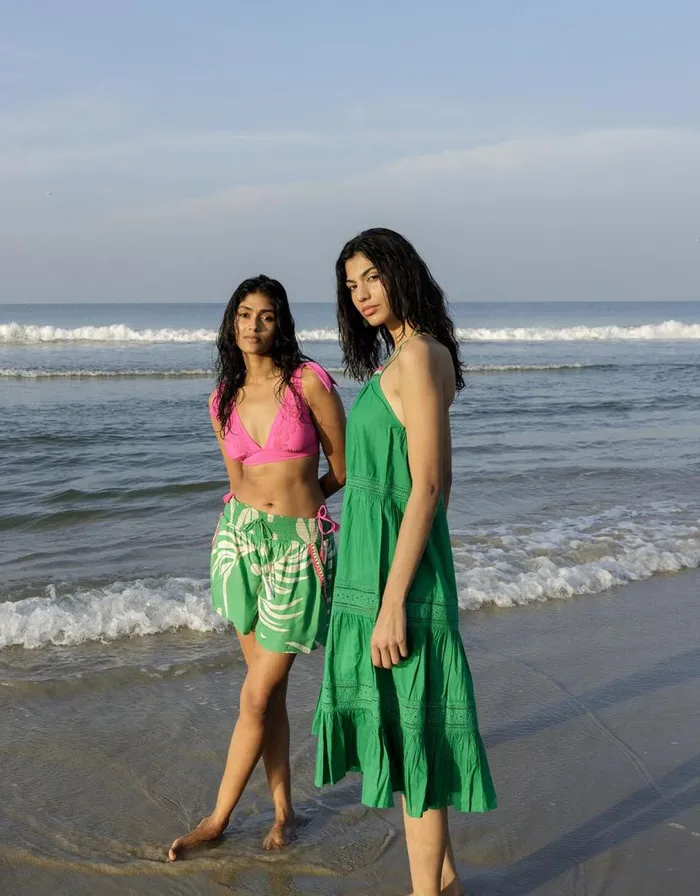 Monsoon Lace Trim Bikini Top Pink Women Tops and Blouses Monsoon Lace Trim Bikini Top Pink Women Tops and Blouses