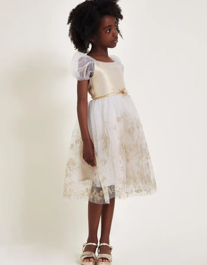 Monsoon Land Of Wonder Princess Steeple Dress Natural Children Dresses