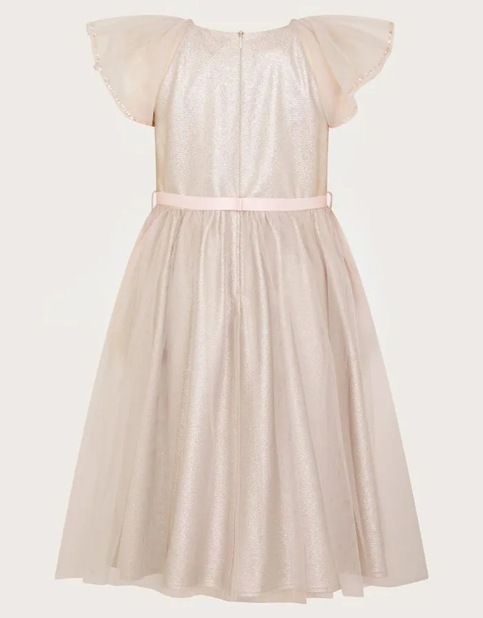 Monsoon Land Of Wonder Solance Butterfly Belt Dress Natural Children Dresses Monsoon Land Of Wonder Solance Butterfly Belt Dress Natural Children Dresses