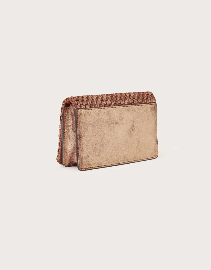 Monsoon Leather Woven CrossBody Bag Women Bags and Purses Monsoon Leather Woven CrossBody Bag Women Bags and Purses