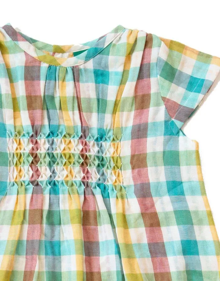 Monsoon Little Green Radicals Rainbow Smock Dress Multi Children Dresses Monsoon Little Green Radicals Rainbow Smock Dress Multi Children Dresses