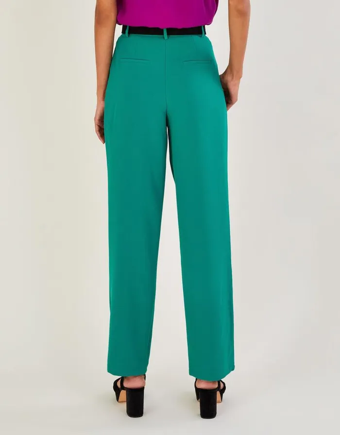 Monsoon Madelyn Trousers Green Women Trousers and Jeans