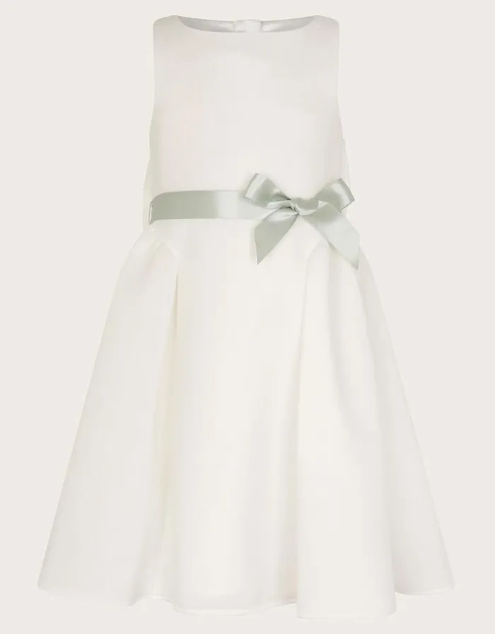 Monsoon Molly Scuba Bridesmaid Dress Ivory Children Dresses
