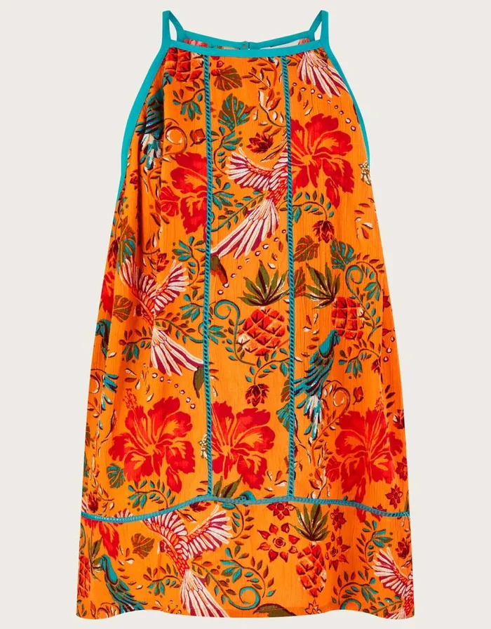 Monsoon Palm Print Cami Orange Women Tops and Blouses Monsoon Palm Print Cami Orange Women Tops and Blouses