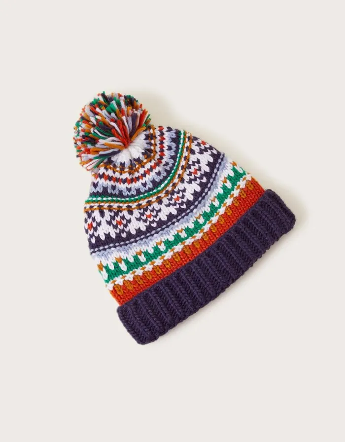 Monsoon Ronnie Stripe Hat Multi Children Hats and Sunglasses