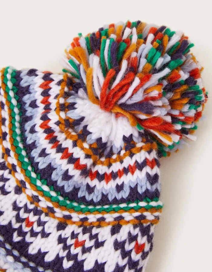 Monsoon Ronnie Stripe Hat Multi Children Hats and Sunglasses Monsoon Ronnie Stripe Hat Multi Children Hats and Sunglasses
