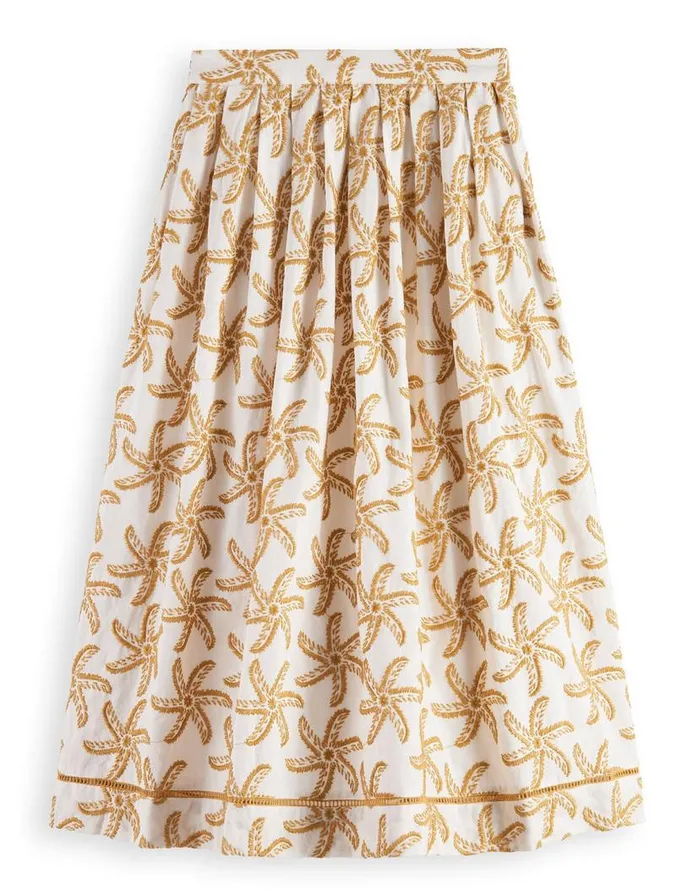 Monsoon Scotch And Soda Embroidered Maxi Skirt Natural Women Skirts Monsoon Scotch And Soda Embroidered Maxi Skirt Natural Women Skirts