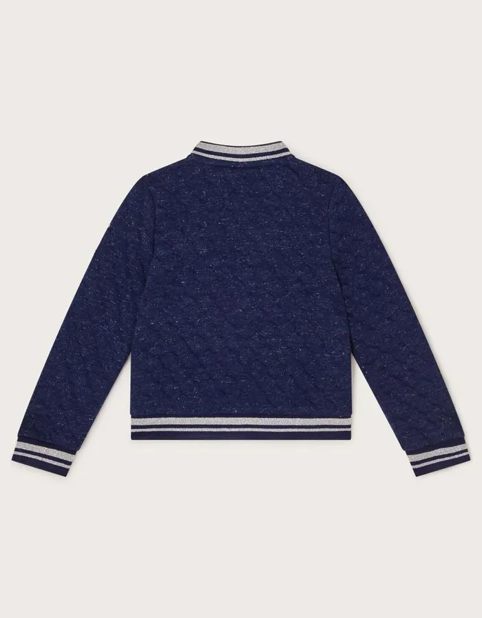 Monsoon Sequin Unicorn Quilted Bomber Jacket Blue Children Coats and Jackets Monsoon Sequin Unicorn Quilted Bomber Jacket Blue Children Coats and Jackets