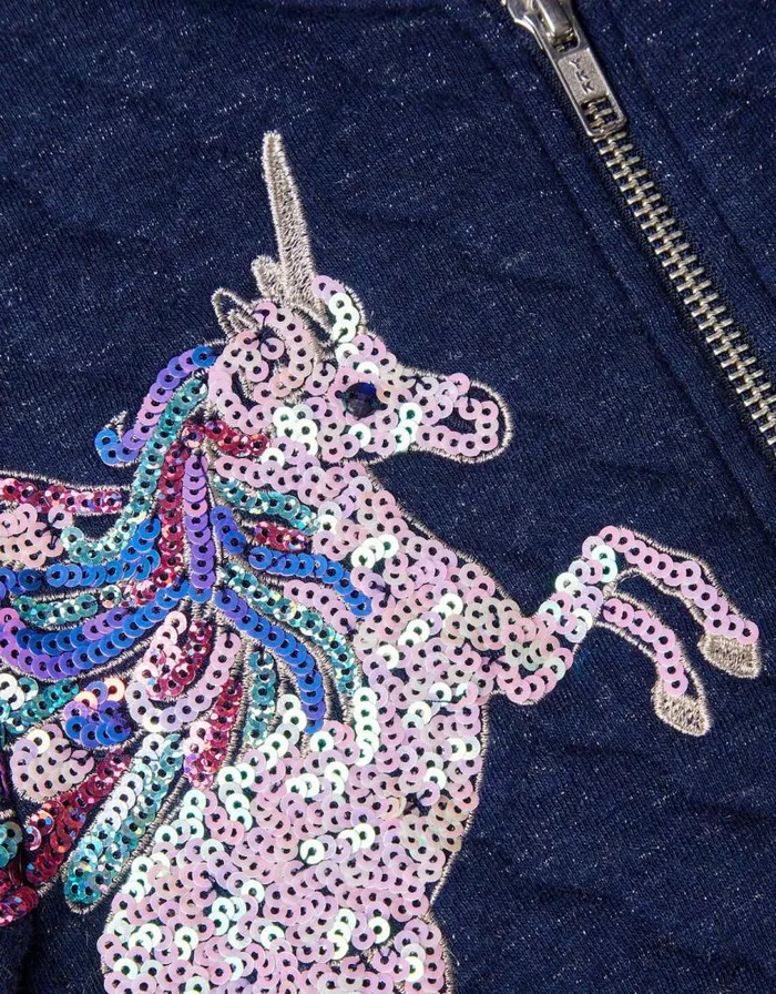Monsoon Sequin Unicorn Quilted Bomber Jacket Blue Children Coats and Jackets Monsoon Sequin Unicorn Quilted Bomber Jacket Blue Children Coats and Jackets