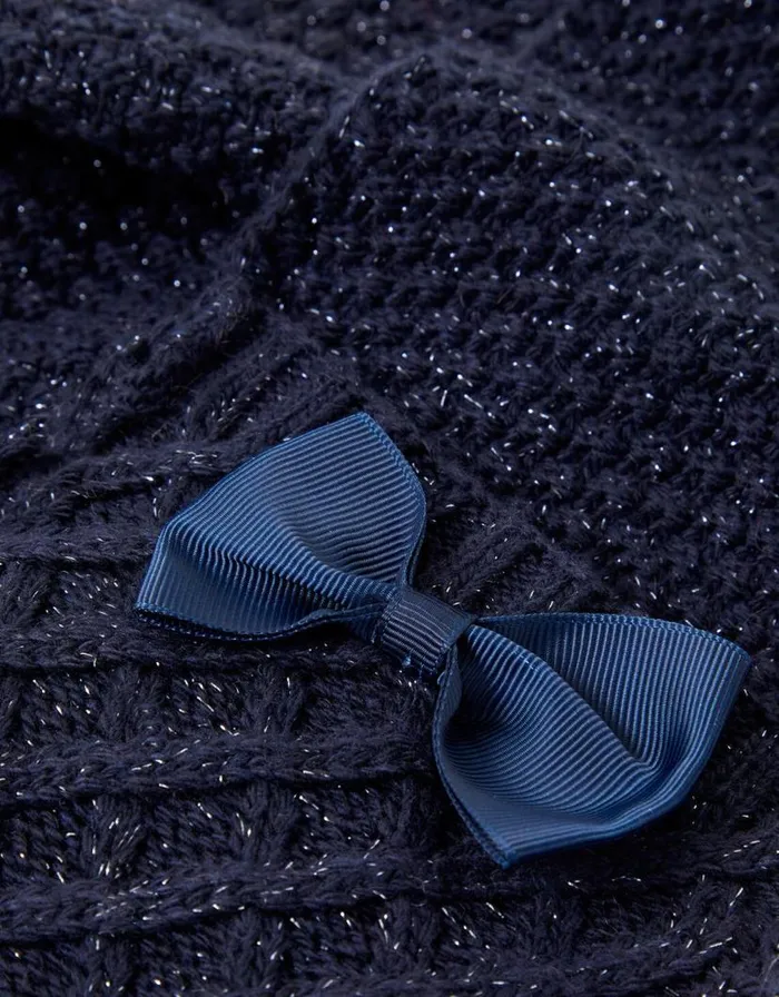 Monsoon Sparkle Bow Knit Scarf Children Hats and Sunglasses Monsoon Sparkle Bow Knit Scarf Children Hats and Sunglasses