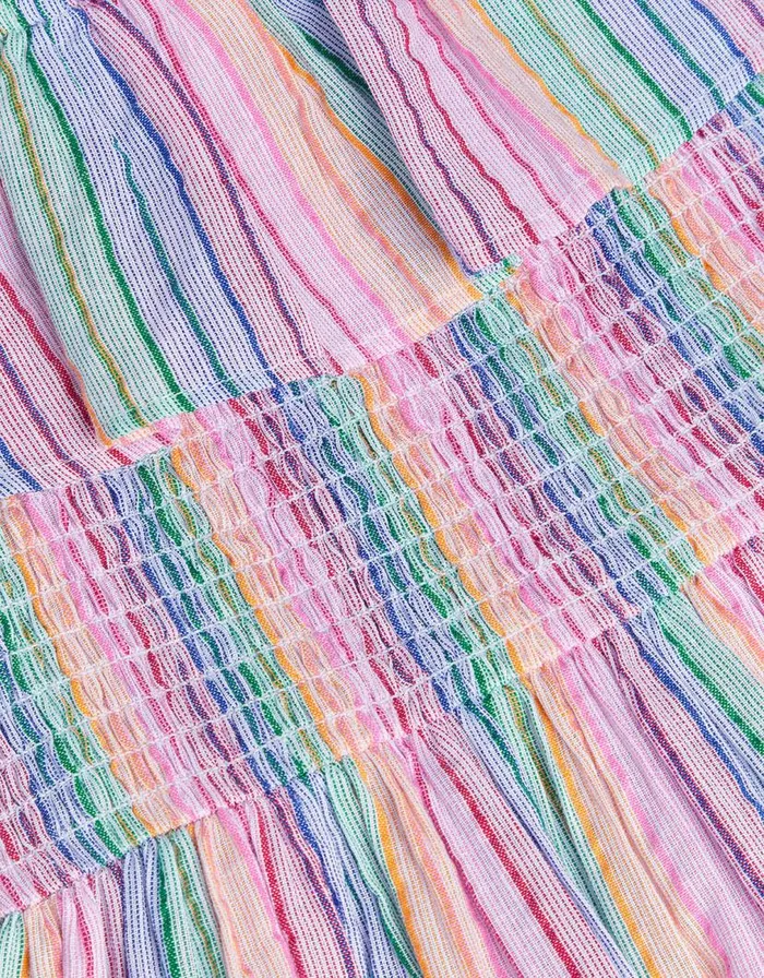 Monsoon Stripe Frill Beach Dress Ivory Children Dresses Monsoon Stripe Frill Beach Dress Ivory Children Dresses