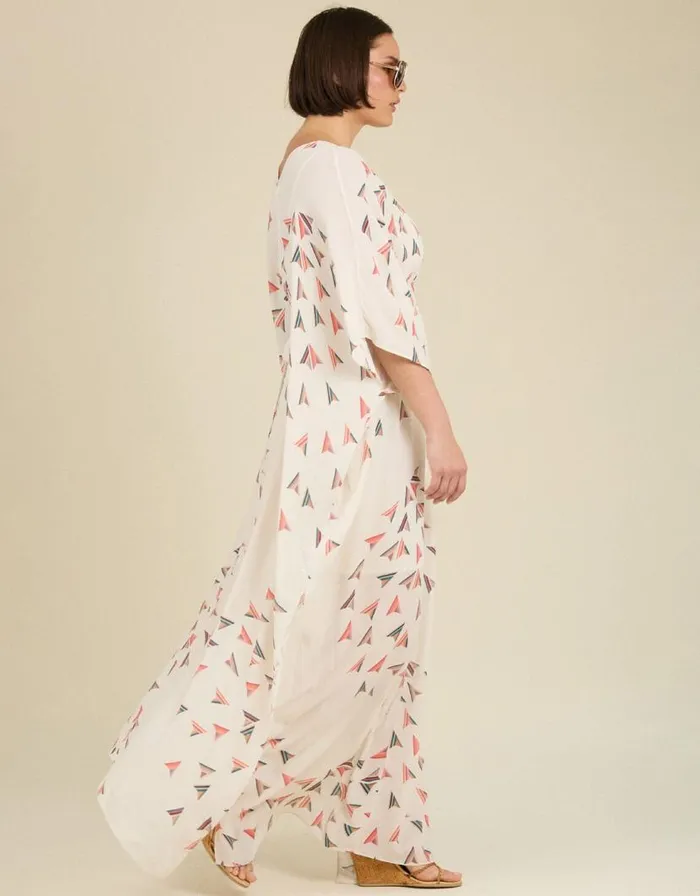 Monsoon Tallulah And Hope Salina Kaftan White Women Occasionwear Monsoon Tallulah And Hope Salina Kaftan White Women Occasionwear