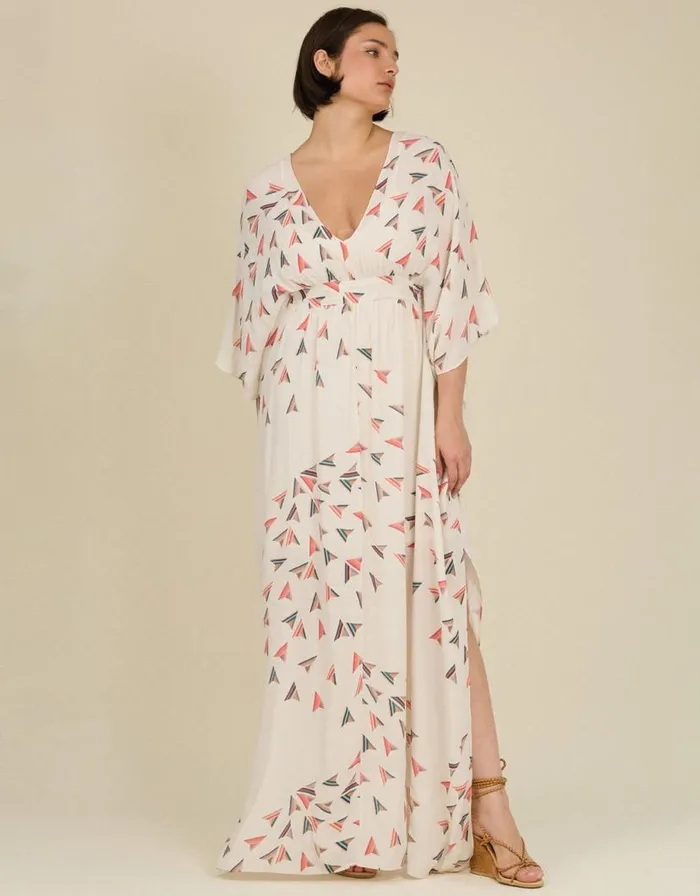 Monsoon Tallulah And Hope Salina Kaftan White Women Occasionwear Monsoon Tallulah And Hope Salina Kaftan White Women Occasionwear