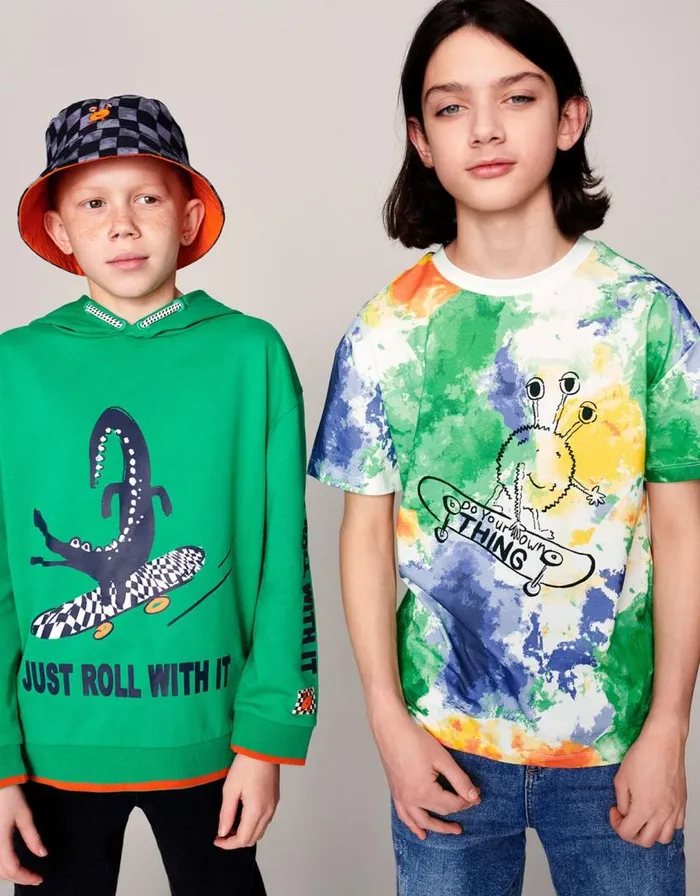 Monsoon Tie Dye Skater TShirt Multi Children Casualwear Collection Monsoon Tie Dye Skater TShirt Multi Children Casualwear Collection