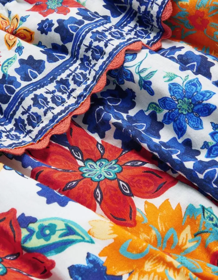 Monsoon Tile Print Top And Skirt Blue Children Sets and Outfits Monsoon Tile Print Top And Skirt Blue Children Sets and Outfits