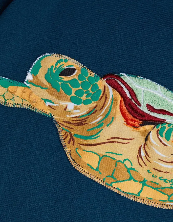 Monsoon Turtle Applique TShirt Blue Children Tops and Tshirts Monsoon Turtle Applique TShirt Blue Children Tops and Tshirts