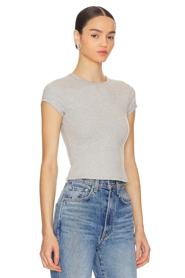 Morgan Tee Heather Grey Women Lovers and Friends Tops