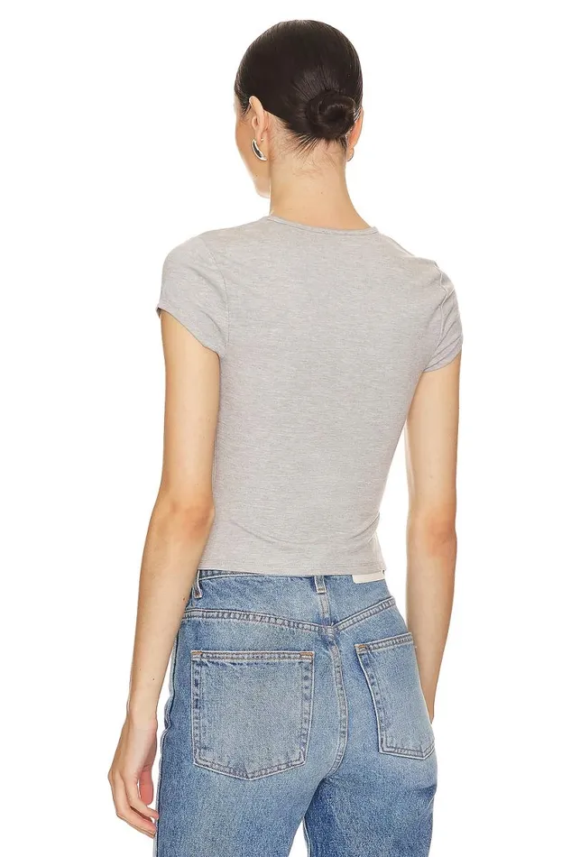 Morgan Tee Heather Grey Women Lovers and Friends Tops