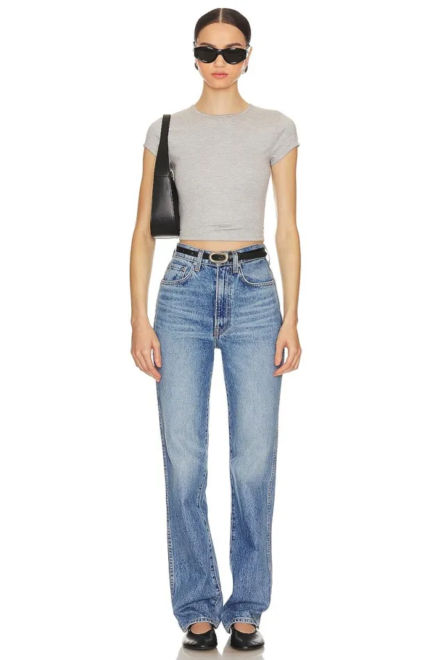 Morgan Tee Heather Grey Women Lovers and Friends Tops