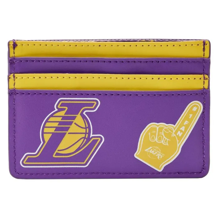 NBA Los Angeles Lakers Patch Icons Card Holder Unisex Loungefly Bags and Wallets