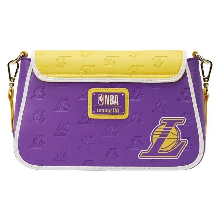 NBA Los Angeles Lakers Patch Icons Crossbody Bag Unisex Loungefly Crossbody Bags