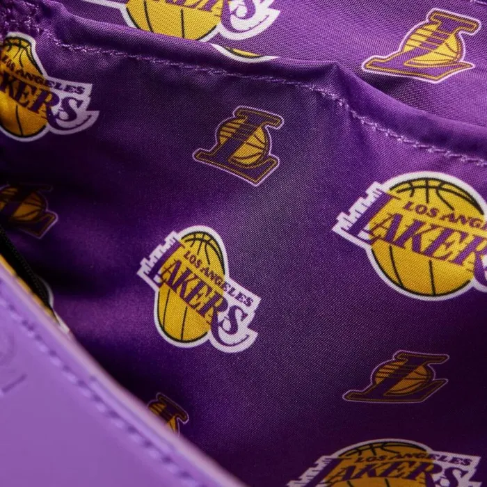 NBA Los Angeles Lakers Patch Icons Crossbody Bag Unisex Loungefly Crossbody Bags