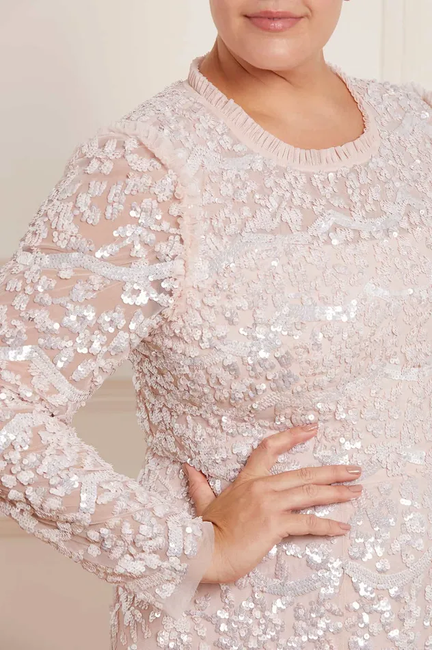 Needle and Thread Alicia Scallop Gown Pink Women Exclusives