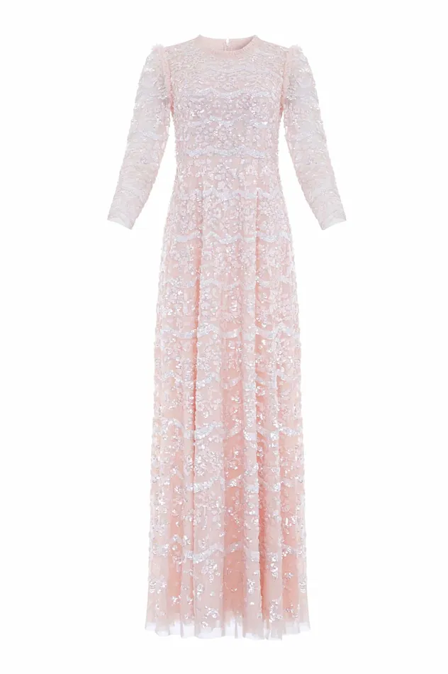 Needle and Thread Alicia Scallop Gown Pink Women Exclusives