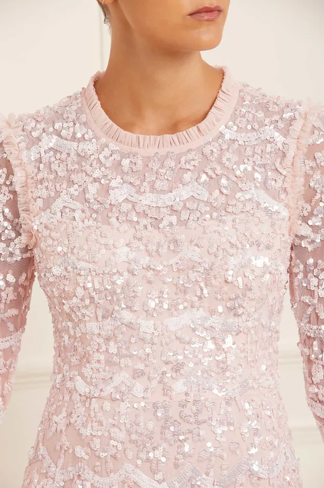 Needle and Thread Alicia Scallop Gown Pink Women Exclusives