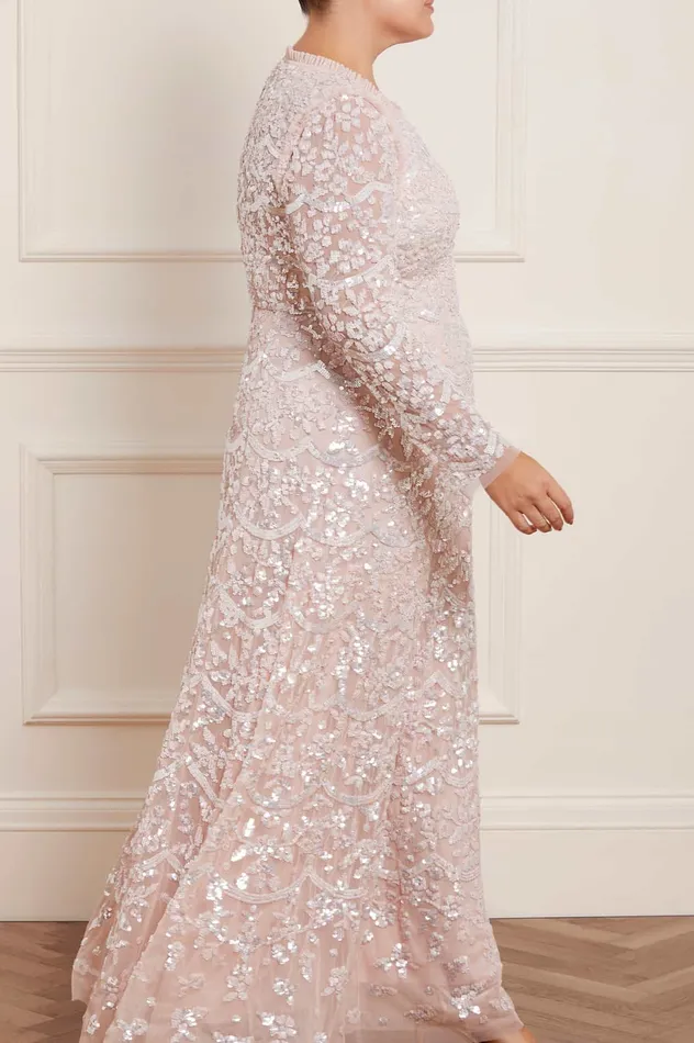 Needle and Thread Alicia Scallop Gown Pink Women Exclusives