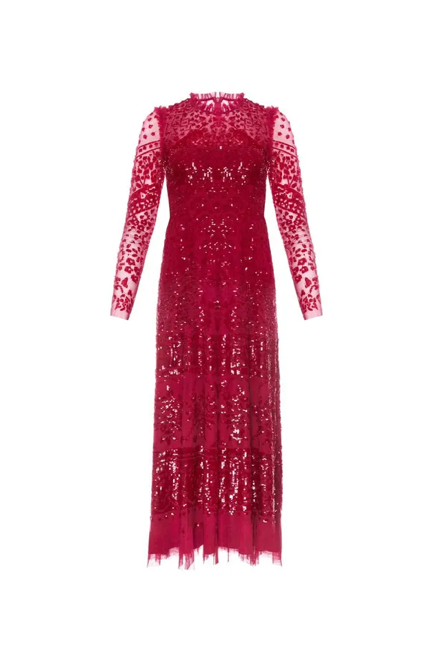 Needle and Thread Aurora Ballerina Dress Red Women Evening Dresses