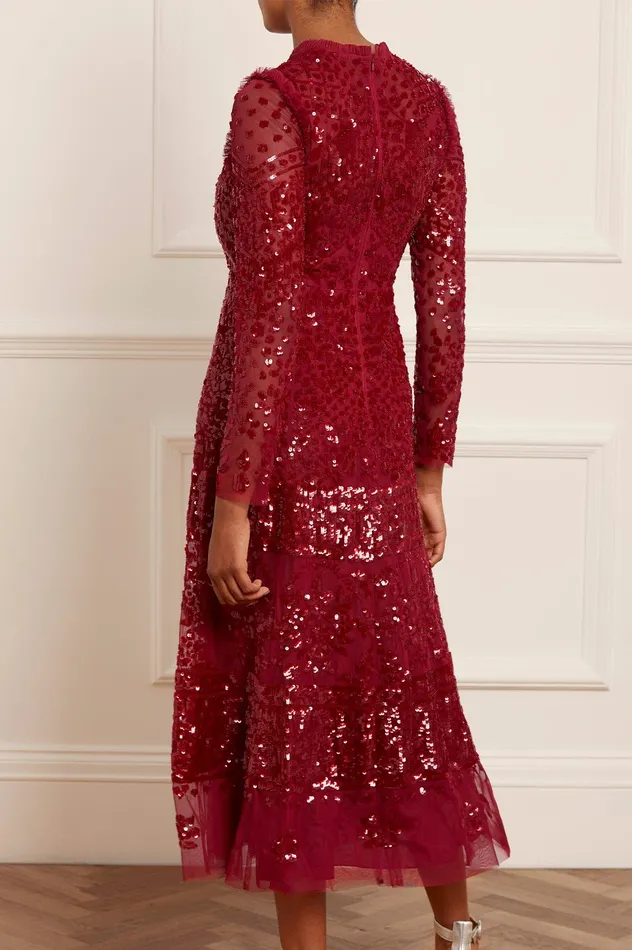 Needle and Thread Aurora Ballerina Dress Red Women Evening Dresses