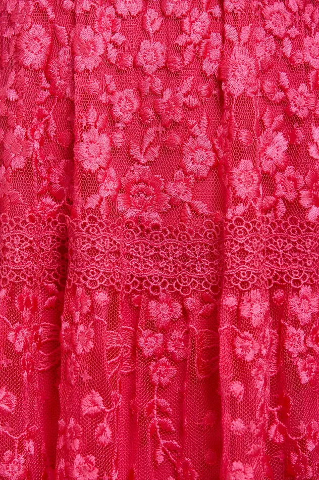 Needle and Thread Celestia Ribbon Short Sleeve Ankle Gown Pink Women Embroidered Dresses Needle and Thread Celestia Ribbon Short Sleeve Ankle Gown Pink Women Embroidered Dresses