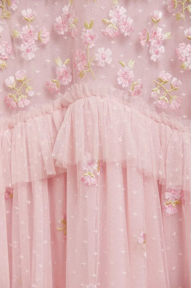 Needle and Thread Evening Primrose Ballerina Dress Pink Women Embroidered Dresses