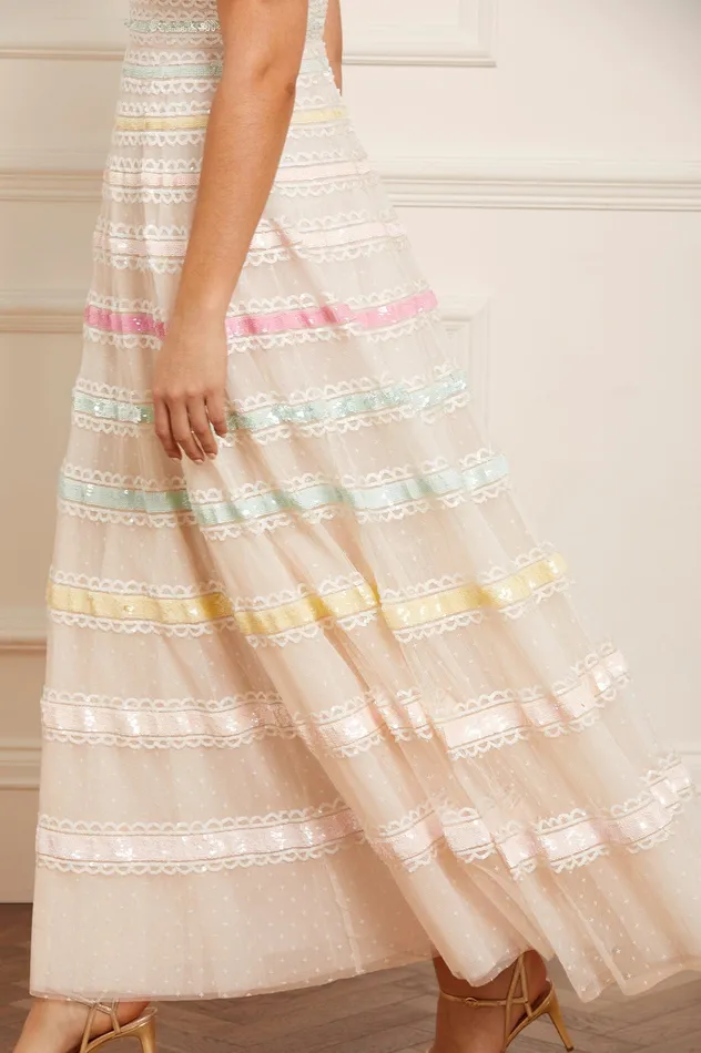 Needle and Thread Rainbow Gown Rainbow Women Embellished Dresses