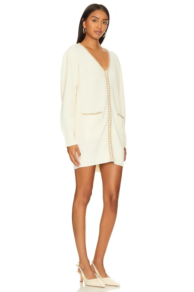 Norina Cardigan Dress Cream Women Lovers and Friends Dresses