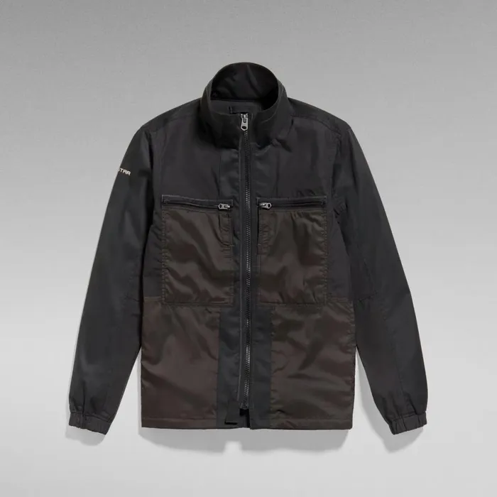 Overshirts Men GStar RAW Unisex Fabric Mix Overshirt Dark Black