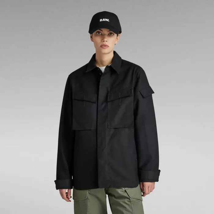 Overshirts Men GStar RAW Unisex Mysterious Overshirt Caviar
