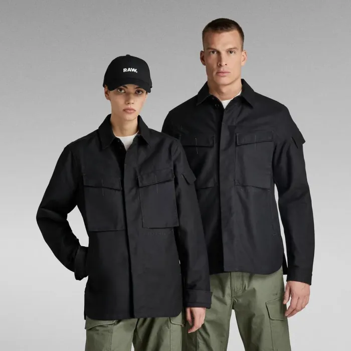 Overshirts Men GStar RAW Unisex Mysterious Overshirt Caviar