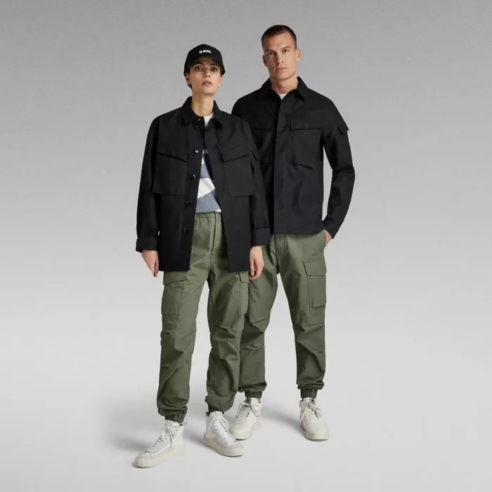 Overshirts Men GStar RAW Unisex Mysterious Overshirt Caviar