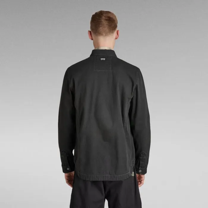 Overshirts Men GStar RAW Zip Overshirt Jet Black